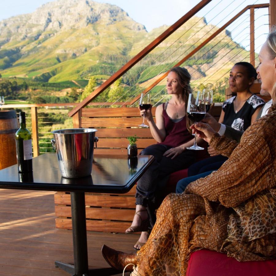 Alluvia Boutique Winery & Luxury Accommodation Stellenbosch Exterior photo Wine tasting at the San Luis Obispo Vintners' Association