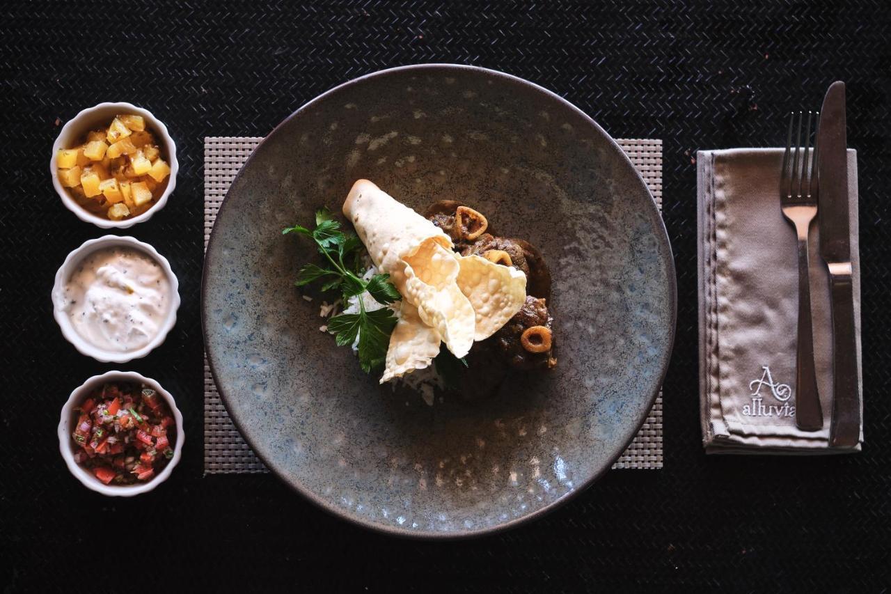Alluvia Boutique Winery & Luxury Accommodation Stellenbosch Exterior photo A dish at the restaurant